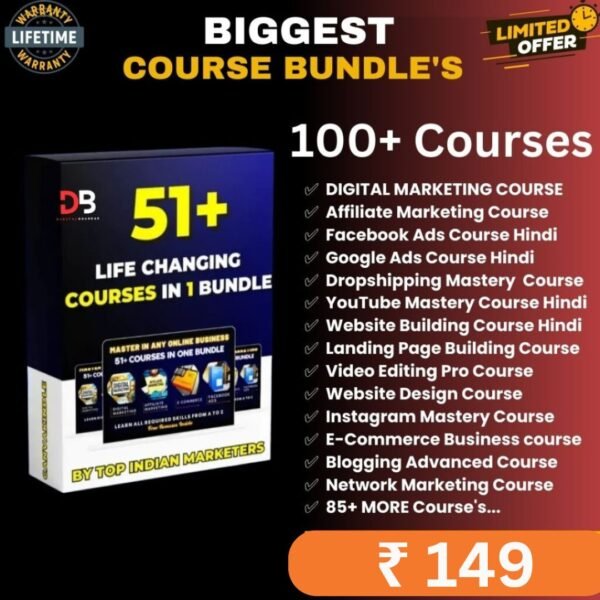 Biggest Course Bundle: 100+ Courses